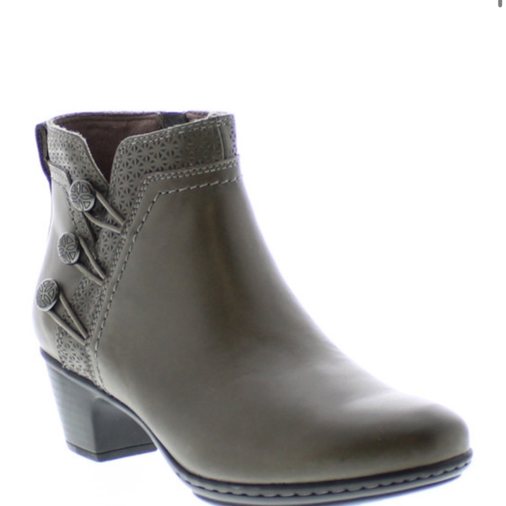 Cobb Hill Women's Kailyn Ankle Boot in Grey Leather